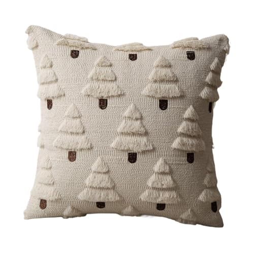 Housse de coussin de Noël brodée 3D lavable pour éviter les taches - 8