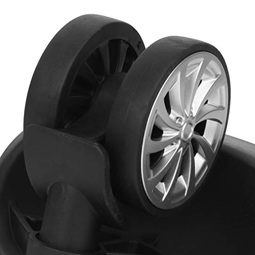 Roda de reposição de bagagem ecologicamente correta, acessório de bagagem preto, estojo para mala de