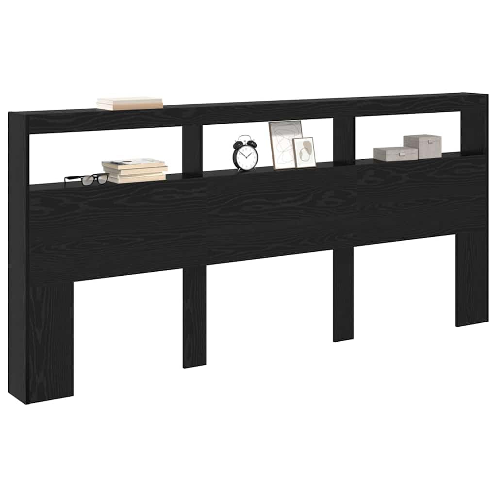 vidaXL Headboard Black Oak Engineered Wood
