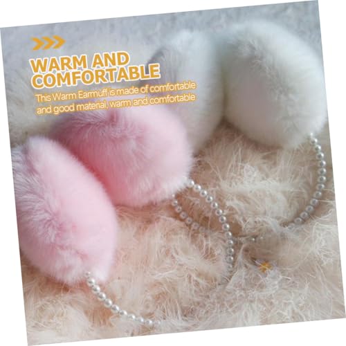 Orejeras de peluche protector auditivo invierno niña reutilizables 2