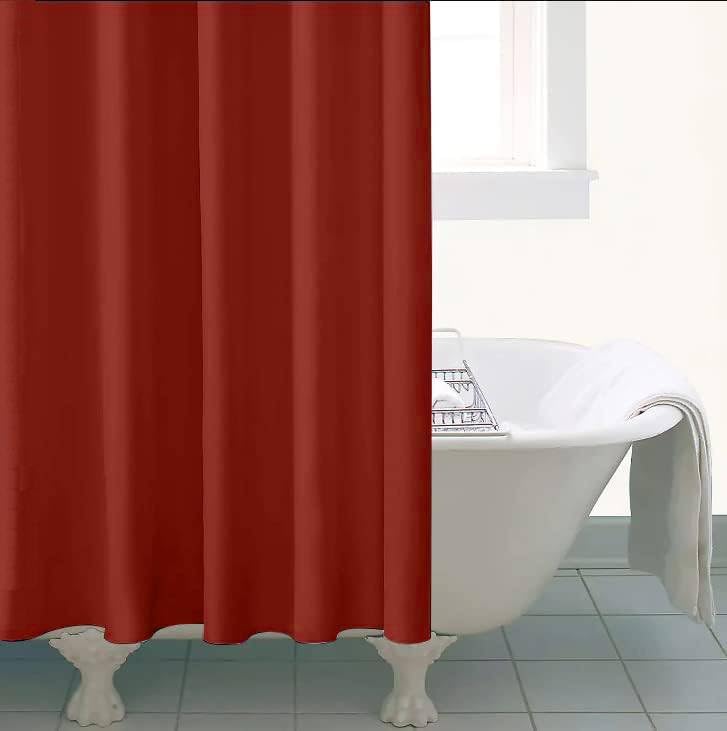 PEVA Shower Curtain - Water Repellent, Mildew Resistant, 180x180cm, 71x71inch, Rail Hooks, Ultra-Thin, Feather Light, Wet Rooms, Shower, Bath, Plain Solid Vibrant Colours, Style, Dcor and Designer - Image 3
