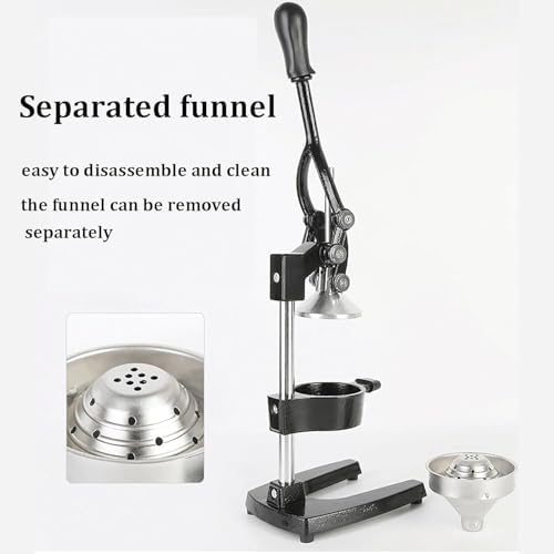 Commercial Citrus Juicer, Heavy Duty Manual Fruit Squeezer, Easy Clean Removable Design, Professional Orange & Lemon Juice Press for Kitchen and Bar Use