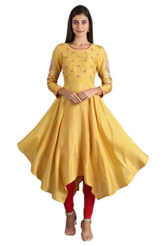 Image of Wishful Women's Rayon Pleated Kurta