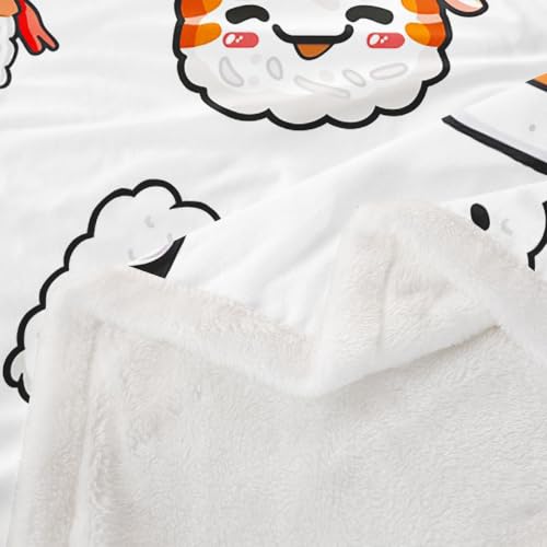 Image of Feelyou Sushi Pattern Blanket 50 inchx60 inch Boys Girls Gift Sofa Warm
