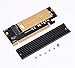 Price comparison product image ULANSEN M.2 to PCIe Adapter, NVME SSD to PCI-e 3.0 X16 Host Controller Expansion Card with Heat Sink, Support M Key Solid State Drive Type 2280 2260 2242 2230 Converter to Desktop PCI Express