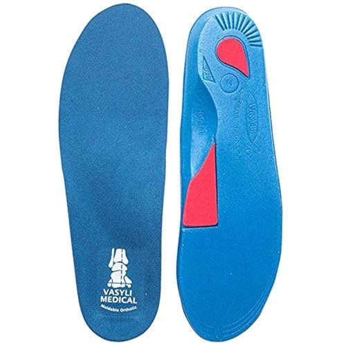 Vasyli Custom Full Length Insoles, Blue, X-Small