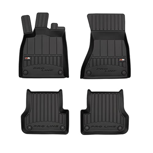 Tapis de sol Audi A6 C7 Frogum ProLine 3D en caoutchouc premium aux finitions de luxe