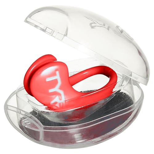 Image of TYR Ergo Swim Clip - Low Profile Nose Plug for Front Snorkels | Lightweight Polyurethane Frame | Hypoallergenic TPR Nose Pads | Ideal for Front Mount Snorkels | 100% Latex-Free Comfort