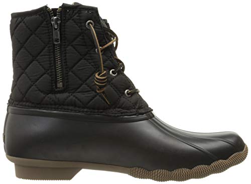 Sperry Women's Saltwater Core Boots, Black, 8 M #TOP5