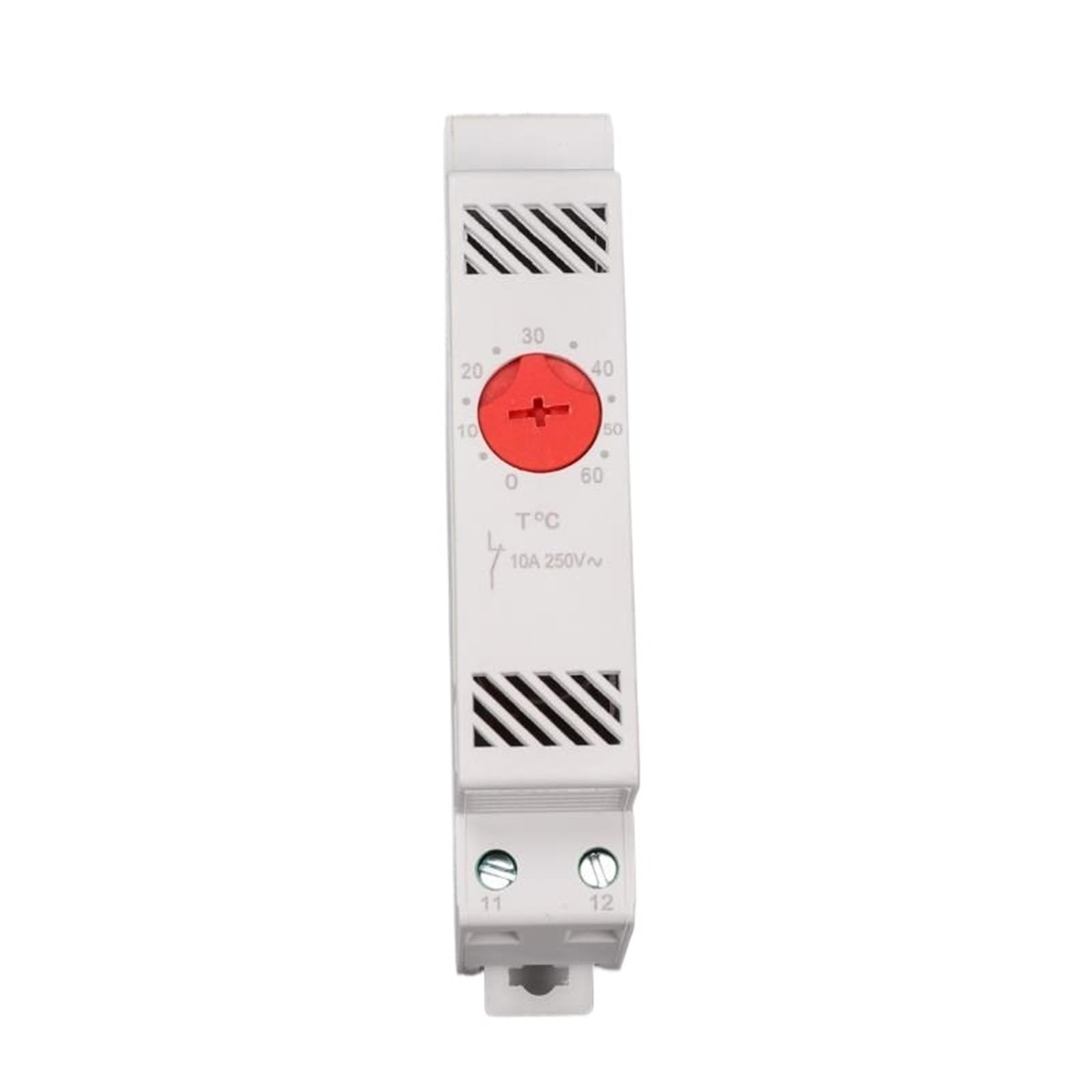Termostato Regolatore di temperatura industriale for guida DIN (NO e NC)(240 0-60 degree)