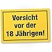 Produktbild DankeDir! Vorsicht vor der 18 Jährigen Schild - Geschenk 18. Geburtstag Frauen Geschenkidee Geburtstagsgeschenk Achtzehnten Geburtstagsdeko Partydeko Party Zubehör Geburtstagskarte