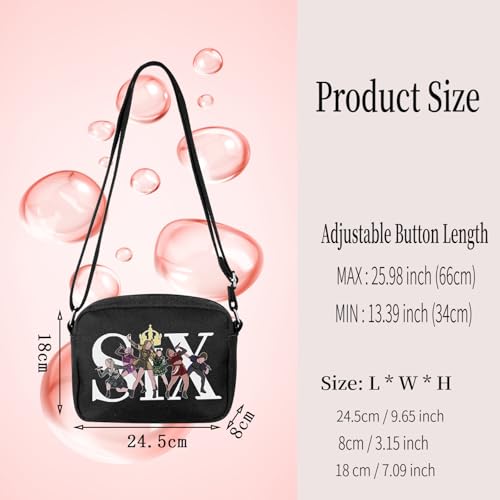 TSOTMO Musical Theatre Bag Musical Inspired Zipper Crossbody Bag For Musical Lover Fan Gift2