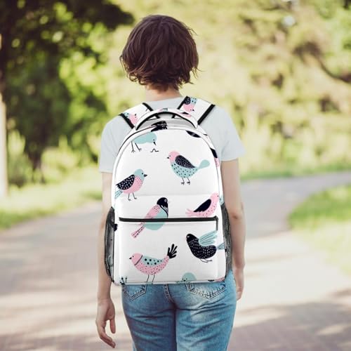 Sac à dos oiseau coloré multicolore au design original de 40 cm
