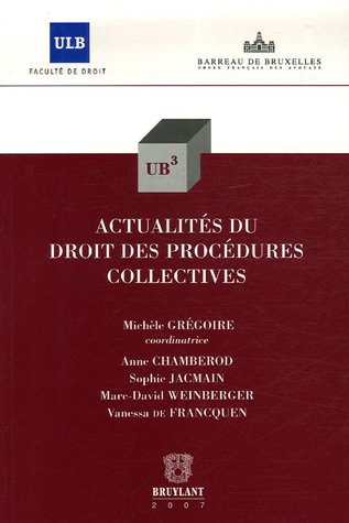 Actualités du droit des procédures collectives