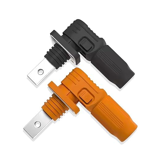 OLEIO~ Quick Battery Connector Terminal – 125A (Orange + Black) 1500V DC, Heavy Duty Power Connector for Battery, Solar & Industrial Systems ESS Connector (1 Set)-image-33