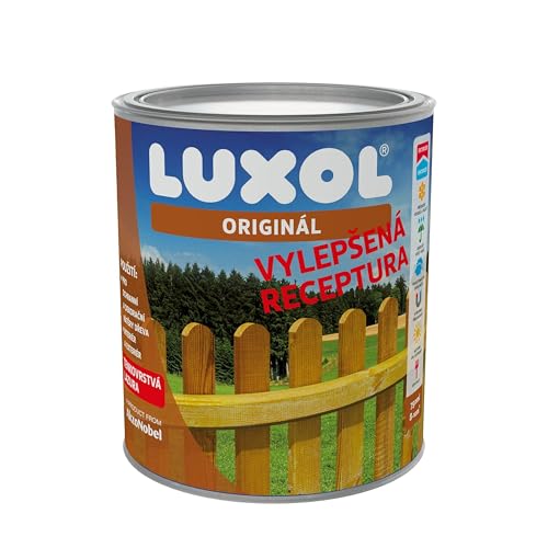 Luxol Original NEU Barniz protector para madera interior y exterior, 0,75 litros, color rojo
