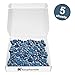 Elephantile Cobalt Blue Pebble Tiles for Shower Floor Bathroom Floor Wall Mosaic Tile [Set of 5 Sheets]