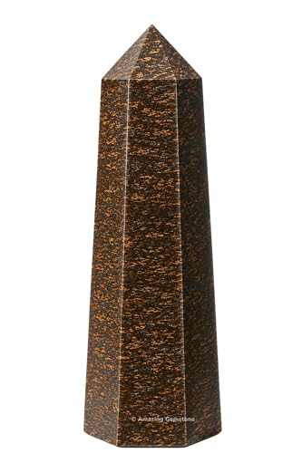 Image of Amazing Gemstone Large Bronzite Crystal Towers ~ Natural Healing Crystal Point Obelisk for Reiki Healing and Crystal Grid (5.5 inch to 6 inch INCH)