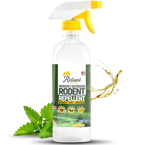 Reliant Pet Peppermint Oil Spray for Rodents- 16oz – Mice Repellent & Rat Deterrent Spray,...