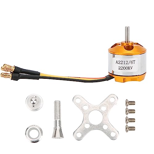 GRCFUMO Professional A 2212 Outrunner Brushless Motor, High Power Brushless Outrunner Motor, Outrunner Motor Parts for RC Quadcopter (2200KV)