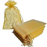 Matériau : le sac en organza est fabriqué en organza transparent, le cordon de serrage est fabriqué en satin, pratique et beau pour vos différents besoins. Dimensions : 12,7 x 17,8 cm