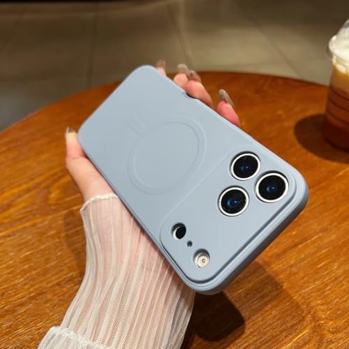 Coque silicone liquide magnétique pour iPhone 17, 16, 15, 14 Pro Max mate