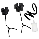 AISEN Bouchon à essence et bouchon d'huile de réservoir pour Husqvarna 36 41 42 50 51 55 136 137 141 238 242 246 254 257 261 262 281 288 Tronçonneuse