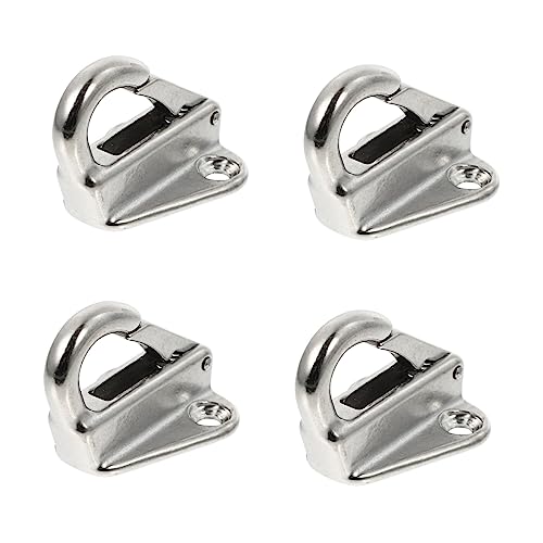 NAMOARLY Boat Hook Set 4pcs Marine Grade Stainless Steel Hooks Boat Cleats Versatile Yacht Accessories