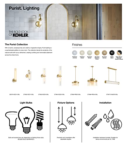 Image of KOHLER PURIST 2 LIGHT 29 inch SCONCE