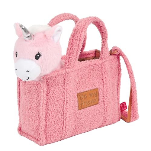 PERLETTI Bolso Niños con Peluche Extraíble - Bolsa Infantil Regalo Niña Niño 3 4 5 6 Años Suave Ligera Multicolor - Bolso de Mano con Muñeco Guardería Viaje - 27x22x9cm (Unicornio) PERLETTI Bolso Niños con Peluche Extraíble - Bolsa Infantil Regalo Niña Niño 3 4 5 6 Años Suave Ligera Multicolor - Bolso de Mano con Muñeco Guardería Viaje - 27x22x9cm (Unicornio)
