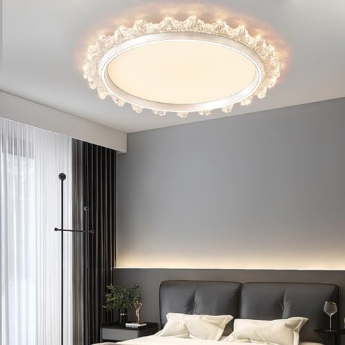 Plafonnier LED réglable blanc 54cm avec télécommande pour salon - 5