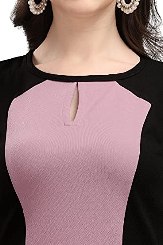 Image of PURVAJA Women's Fit & Flare Knee-Length Dress
