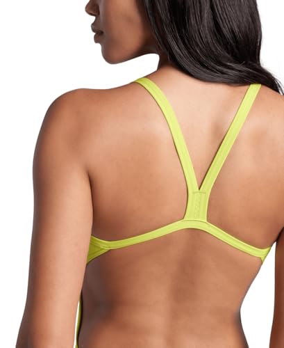 Image of Arena Women's Solid Team Swimsuit Challenge Back MaxLife Open Back Bathing Suit Athletic Swimwear