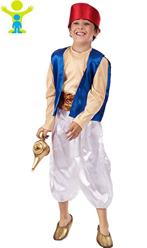 El Rey del Carnaval Costume Aladin Bébé - Enfant, 5 à 6 ans