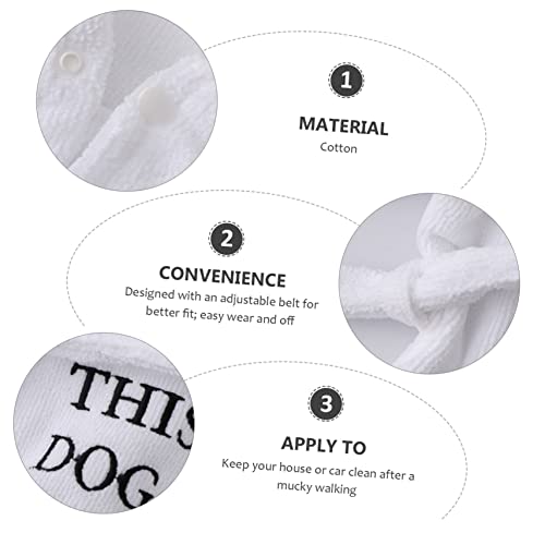 Beavorty 3 Peças Roupão De Banho Para Cães Toalhas De Cachorro Com Capuz Roupão De Toalha De Cachorr