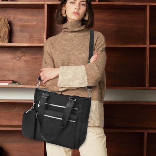 Bolso Tote para Laptop Mujer 15.6'' Canvas Impermeable miniatura 3