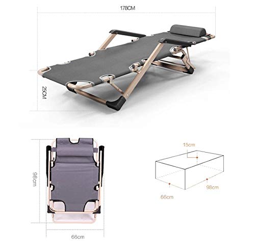 Chaise de plage inclinable pliable verte contre la chaleur avec coton 3D - 7