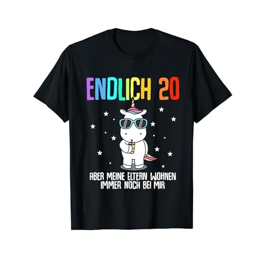 20. Geburtstag | Männer Frauen 20 Jahre | Einhorn T-Shirt