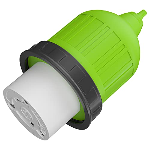 Leisure Cords 30 Amp Rv Power Cord Locking Shore Connector Replacement End Marine Twist Lock With Boot #TOP7