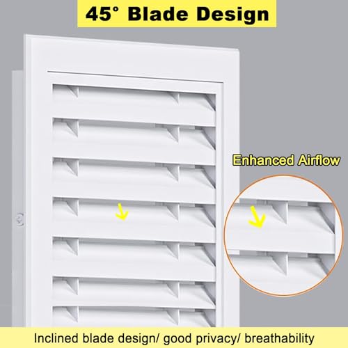 Grille d'aération design en aluminium brossé pour meuble de bain