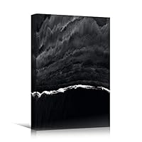 Canvas Wall Art Coastal Aerial View Beach Beach Blue Coastal Cool Photography Relax/Calm - 12x18 inches