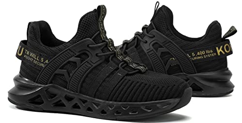 Koppu Boys Girls Shoes Non-Slip Tennis Shoes Fashion Lightweight Breathable Kids Sneakers For Little Kids/Big Kids(Black 3) thumb #6