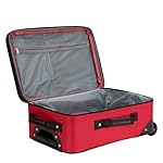Rockland Fashion Softside Upright Luggage Set,Expandable, Red, 2-Piece (14/19) - Image 5