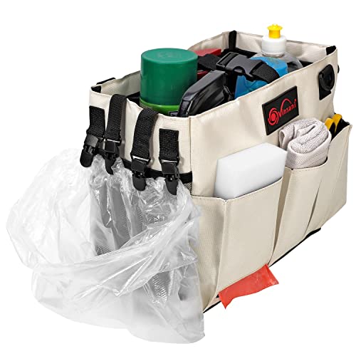 Sac de rangement multifonction blanc crème avec sangles