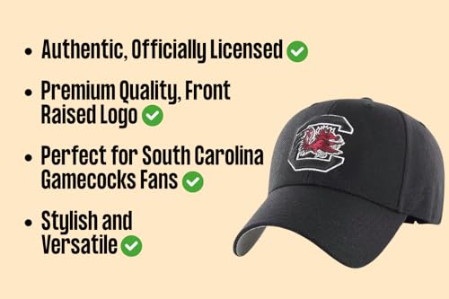 Gorra deportiva ajustable South Carolina MVP negra/blanca miniatura 5