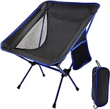 Camp Solutions Small Backpacking Chair, Compact Ultralight Camping Chair with Bottle Holder, Collaps