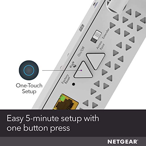 Netgear Wifi Mesh Range Extender Ex6150 - Coverage Up To 1200 Sq. Ft. And 20 Devices With Ac1200 Dual Band Wireless Signal Booster & Repeater (Up To 1200Mbps Speed), Plus Mesh Smart Roaming #TOP5