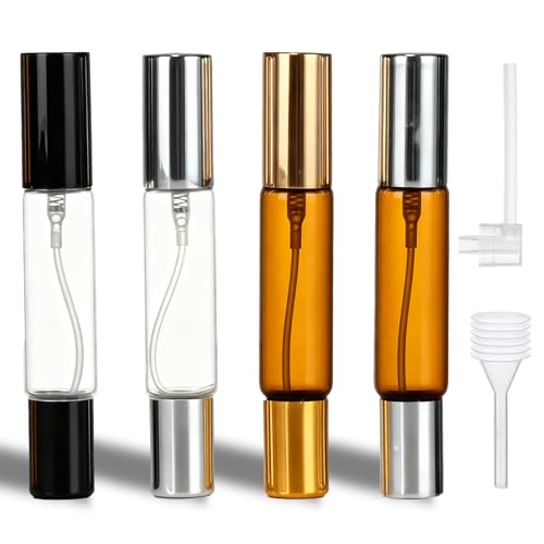 4 Stück 2-in-1 Parfümzerstäuber Nachfüllbar, 10ml Parfum...
