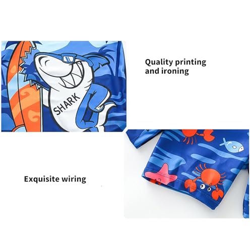 Upgrades Boys Set Comfortable Breathable Fabric Kids Swimsuit Outfit UPF50+ Sun Protections for Ages 3 to 93