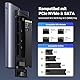 UGREEN M2 SSD Gehäuse, NVME SATA M.2 SSD Gehäuse USB 3.2 GEN 2 10Gbps, NVME Gehäuse für M-Key und B&M-Key, kompatibel mit 970 EVO Plus, 760P usw